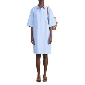 Lafayette 148 New York womens blue "scout" tshirt dress sz XSmall